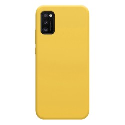 Funda Silicona Líquida Ultra Suave para Samsung Galaxy A41 color Amarilla 2