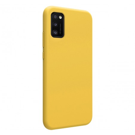 Funda Silicona Líquida Ultra Suave para Samsung Galaxy A41 color Amarilla