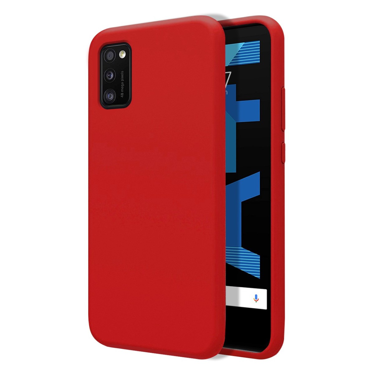 Funda Silicona Líquida Ultra Suave para Samsung Galaxy A41 color Roja