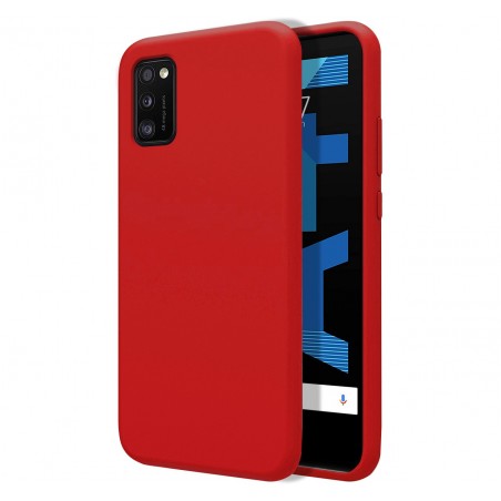Funda Silicona Líquida Ultra Suave para Samsung Galaxy A41 color Roja