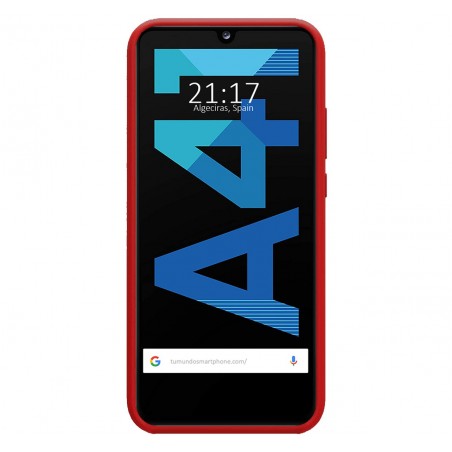 Funda Silicona Líquida Ultra Suave para Samsung Galaxy A41 color Roja