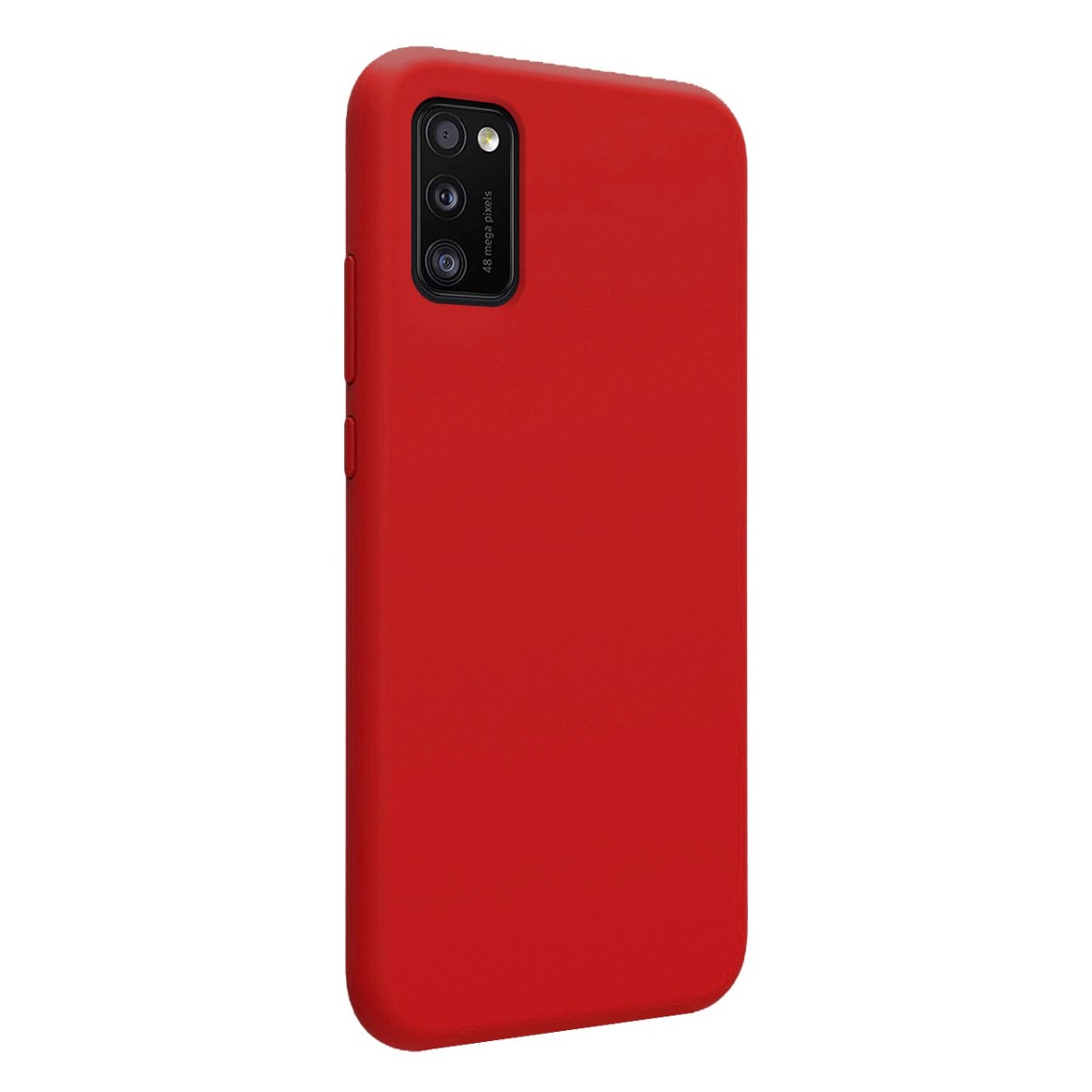 Funda Silicona Líquida Ultra Suave para Samsung Galaxy A41 color Roja