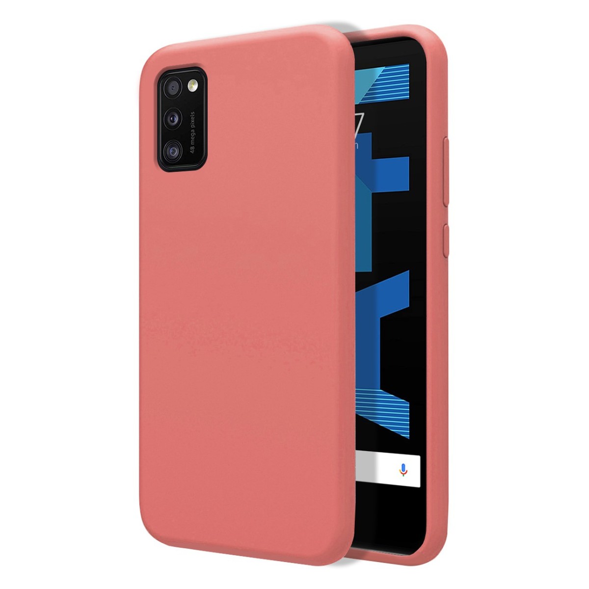 Funda Silicona Líquida Ultra Suave para Samsung Galaxy A41 color Rosa