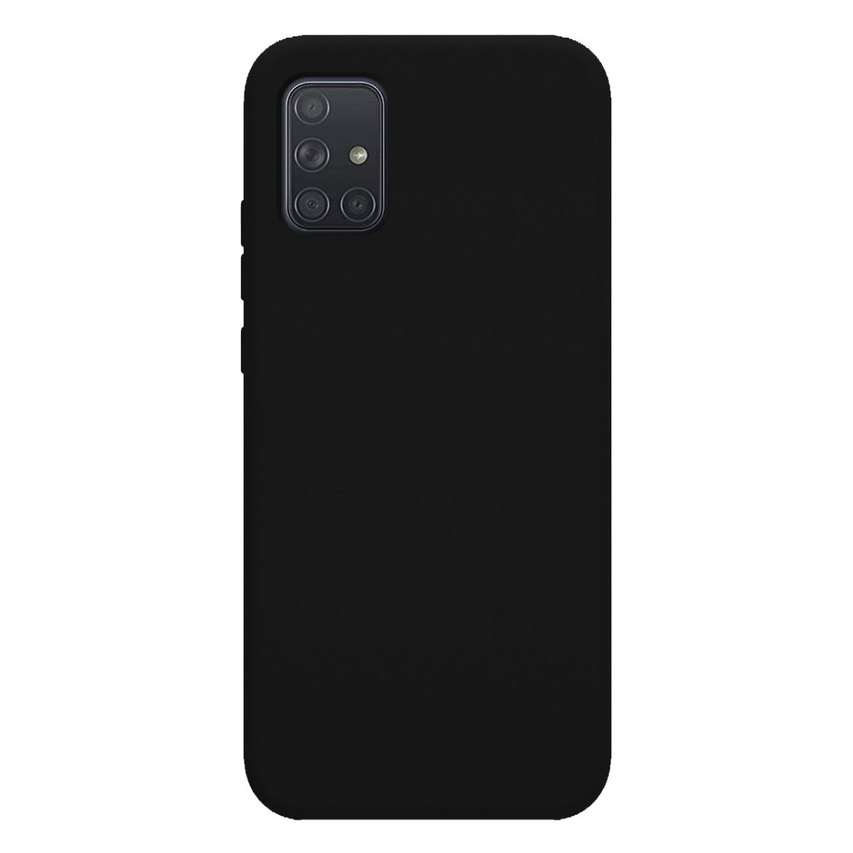 Funda Silicona Líquida Ultra Suave para Samsung Galaxy A71 color Negra