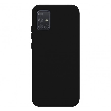 Funda Silicona Líquida Ultra Suave para Samsung Galaxy A71 color Negra