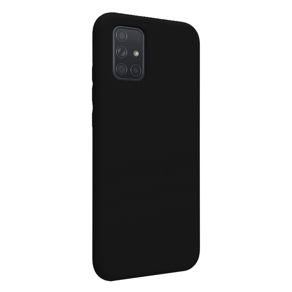 Funda Silicona Líquida Ultra Suave para Samsung Galaxy A71 color Negra