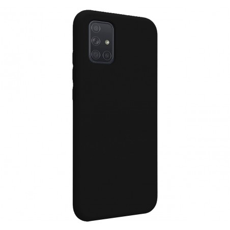 Funda Silicona Líquida Ultra Suave para Samsung Galaxy A71 color Negra