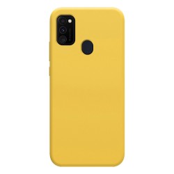 Funda Silicona Líquida Ultra Suave para Samsung Galaxy M30s / M21 color Amarilla 2