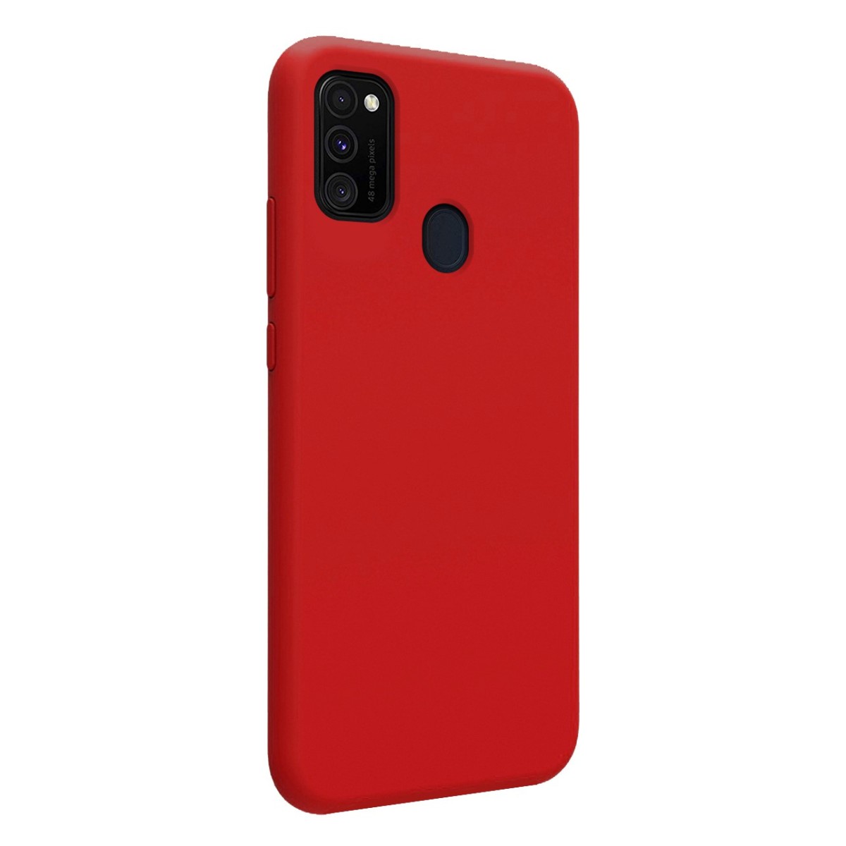 Funda Silicona Líquida Ultra Suave para Samsung Galaxy M30s / M21 color Roja