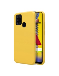 Funda Silicona Líquida Ultra Suave para Samsung Galaxy M31 color Amarilla