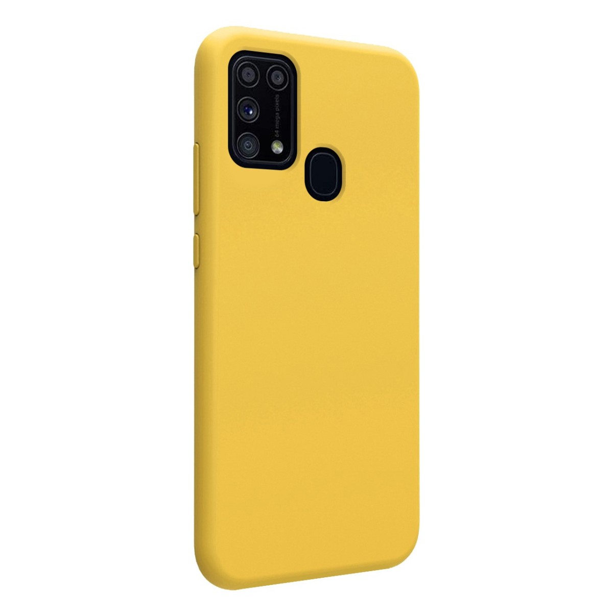 Funda Silicona Líquida Ultra Suave para Samsung Galaxy M31 color Amarilla