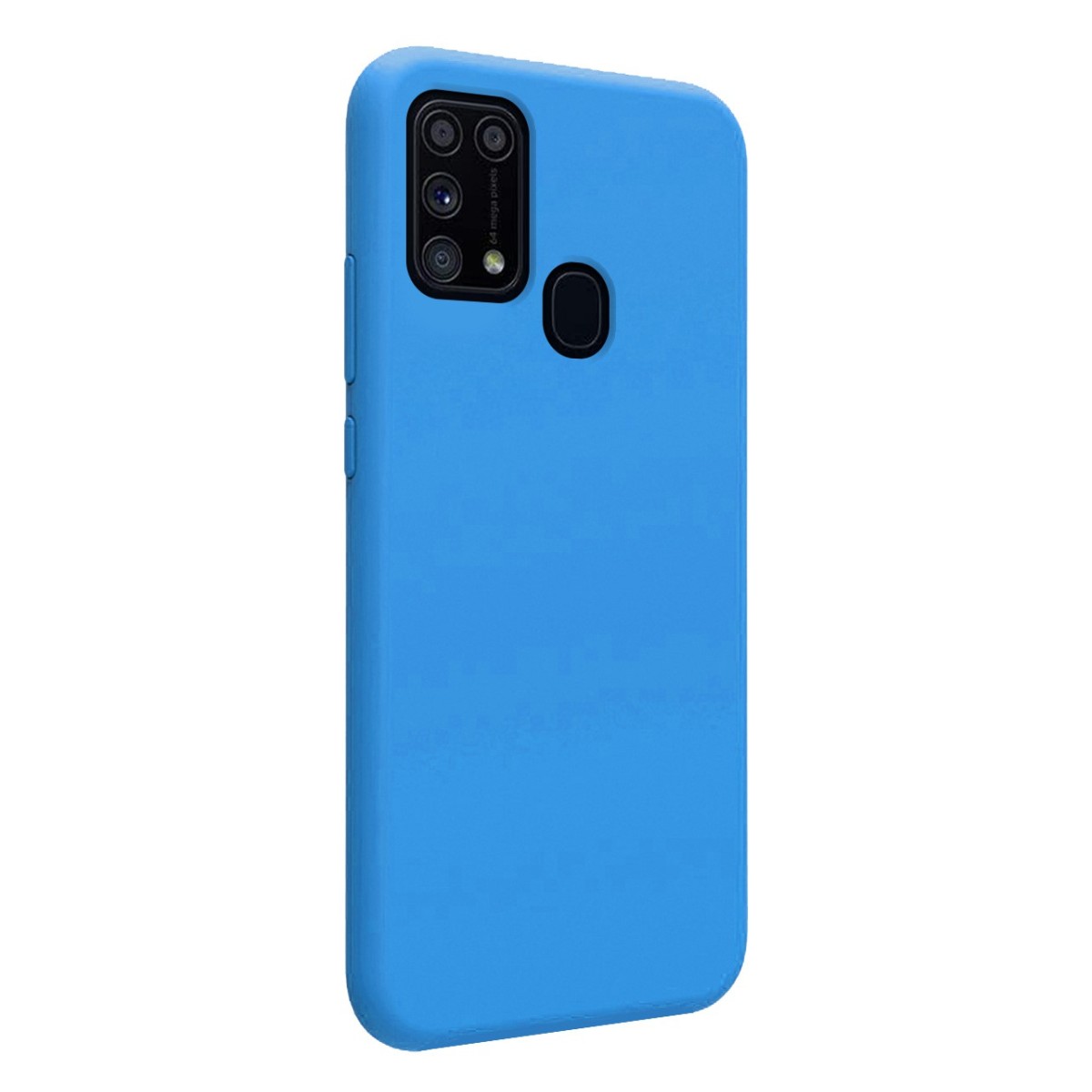 Funda Silicona Líquida Ultra Suave para Samsung Galaxy M31 color Azul