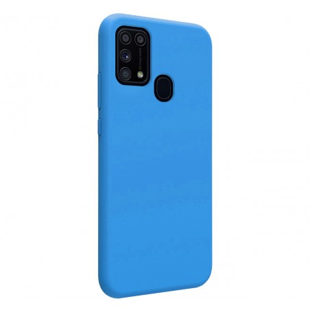 Funda Silicona Líquida Ultra Suave para Samsung Galaxy M31 color Azul