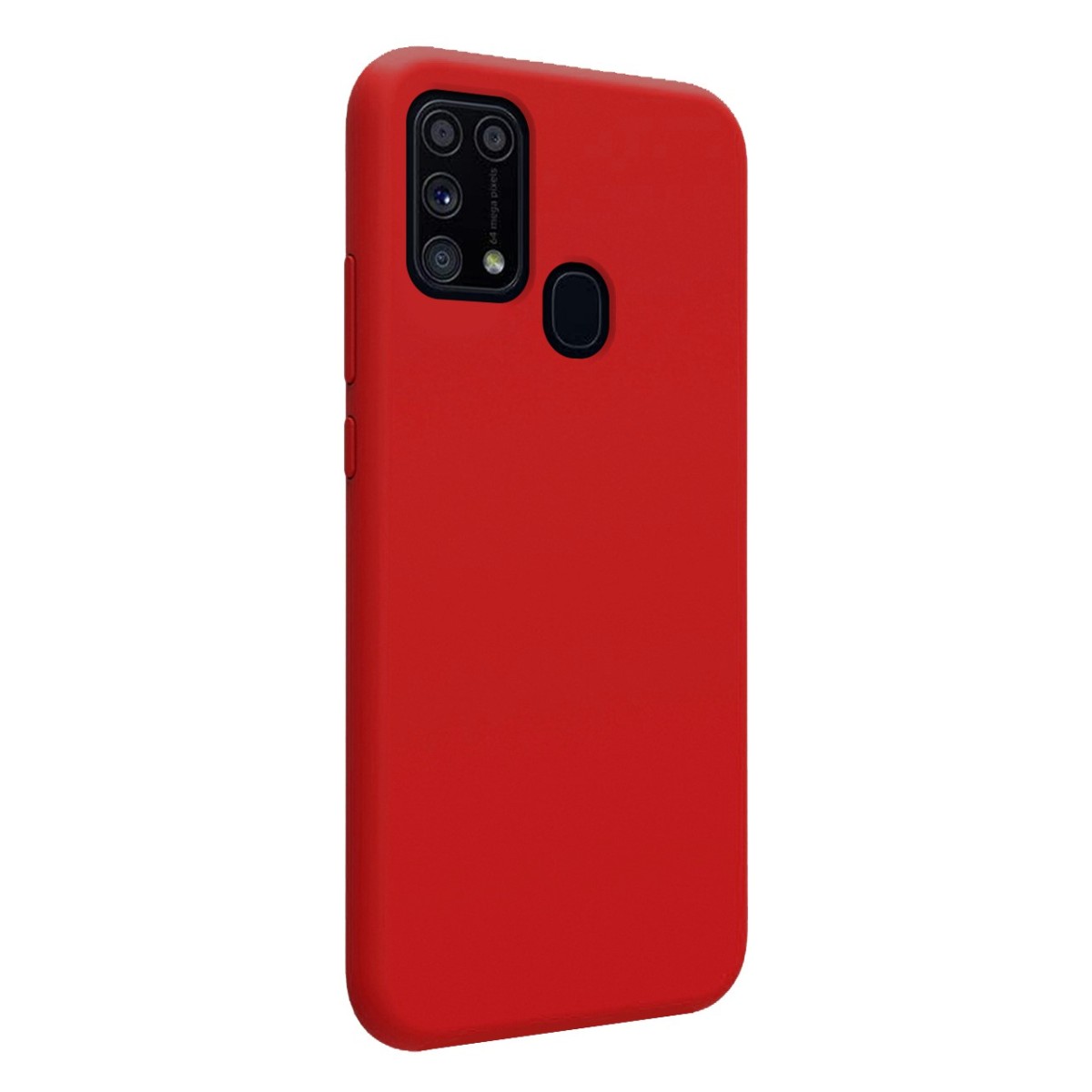 Funda Silicona Líquida Ultra Suave para Samsung Galaxy M31 color Roja