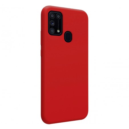 Funda Silicona Líquida Ultra Suave para Samsung Galaxy M31 color Roja