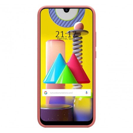 Funda Silicona Líquida Ultra Suave para Samsung Galaxy M31 color Rosa