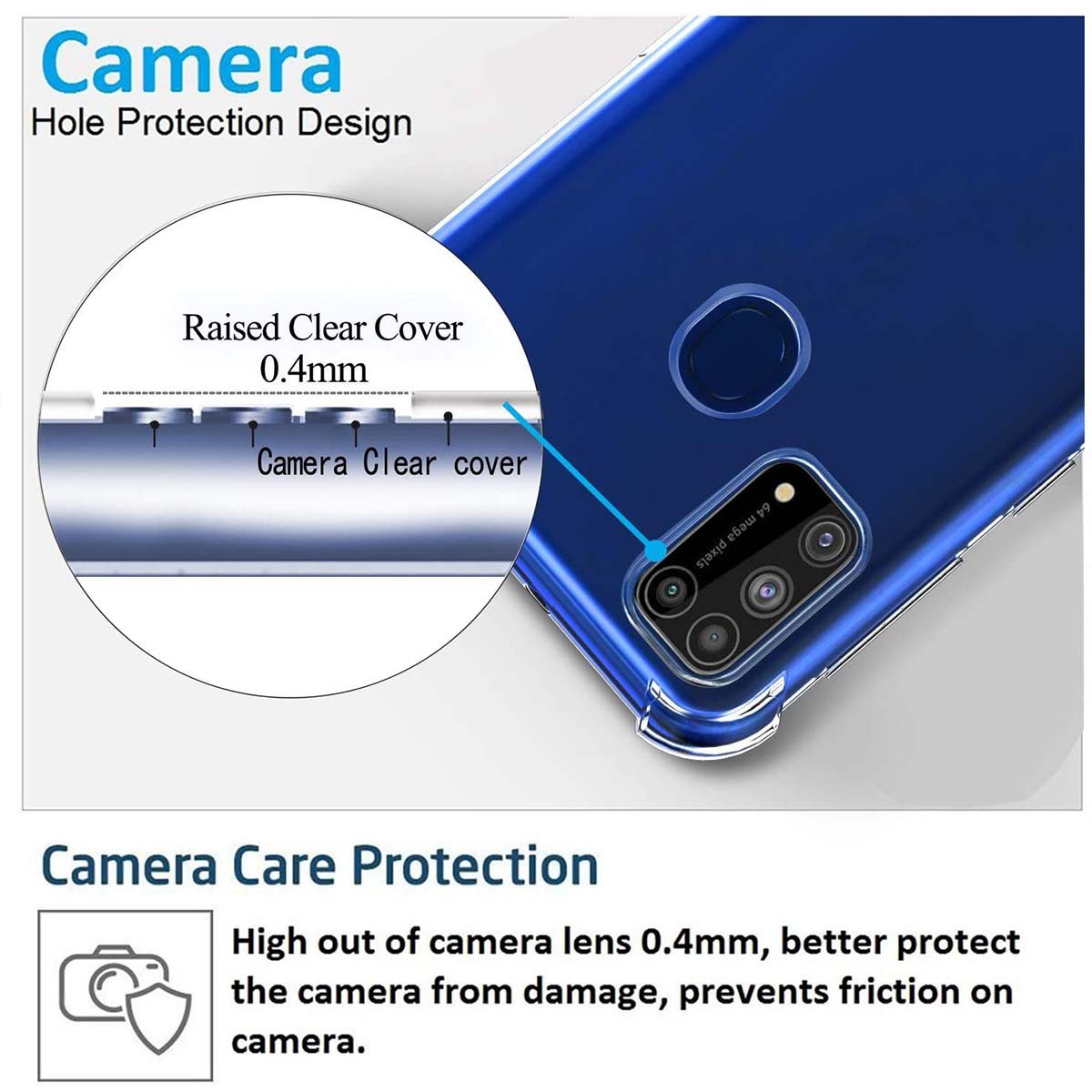 Funda Gel Tpu Anti-Shock Transparente para Samsung Galaxy M31