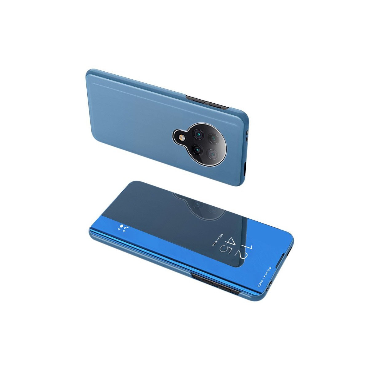 Funda Flip Cover Clear View para Xiaomi POCO F2 Pro color Azul