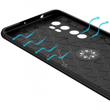 Funda Magnetica Soporte con Anillo Giratorio 360 para Xiaomi Mi Note 10 Lite Negra