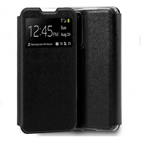 Funda Libro Soporte con Ventana para Huawei P40 Pro color Negra