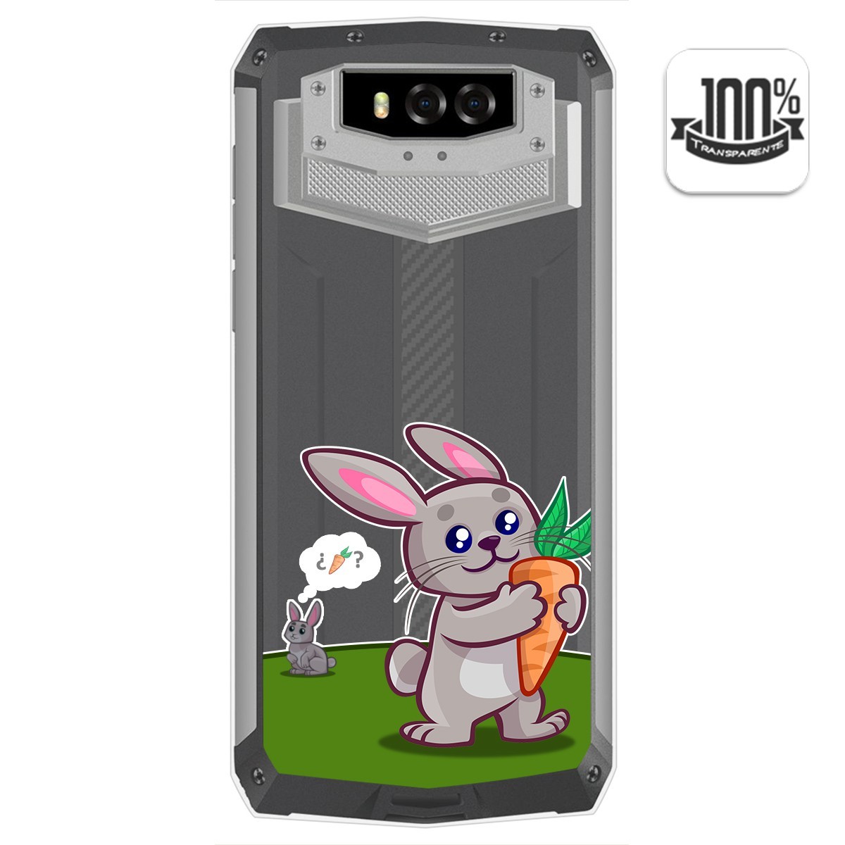 Funda Gel Transparente para Blackview BV9100 diseño Conejo Dibujos