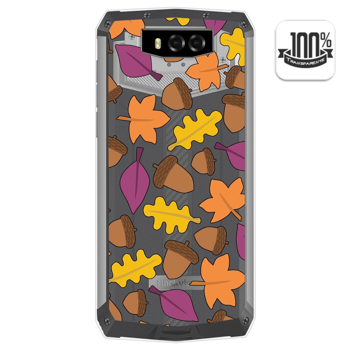Funda Gel Transparente para Blackview BV9100 diseño Otoño Dibujos