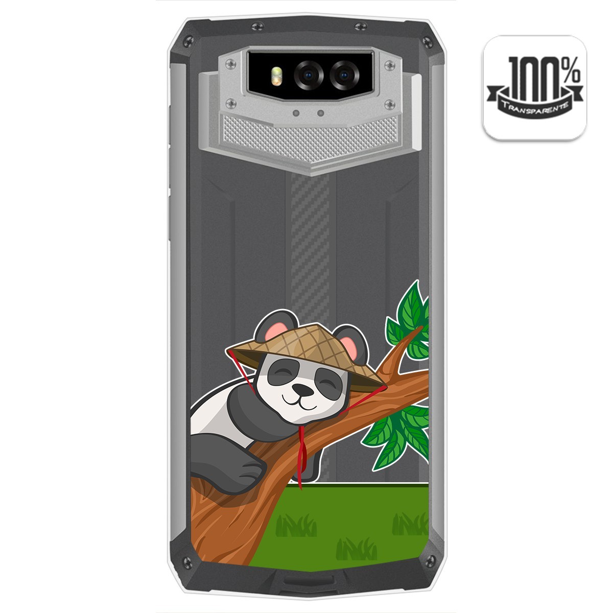 Funda Gel Transparente para Blackview BV9100 diseño Panda Dibujos