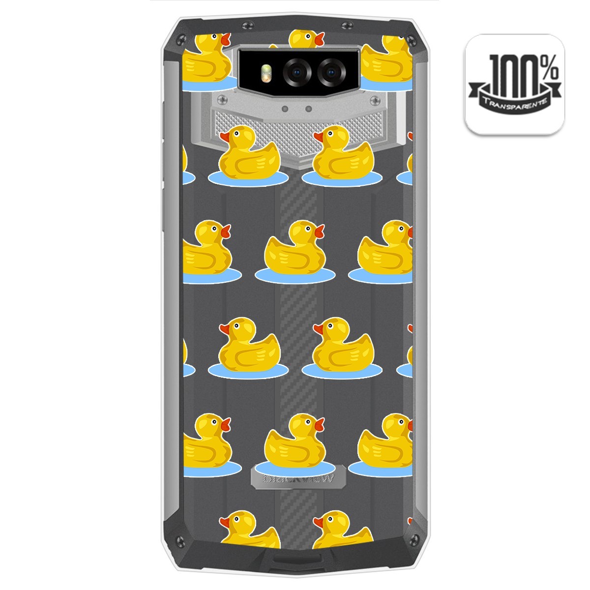 Funda Gel Transparente para Blackview BV9100 diseño Pato Dibujos