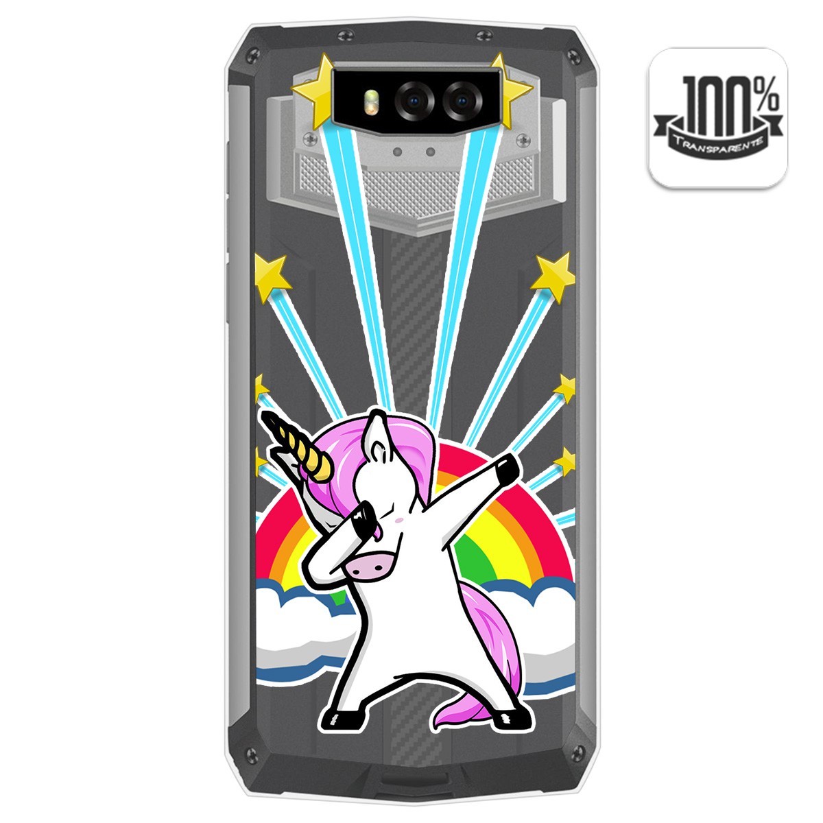 Funda Gel Transparente para Blackview BV9100 diseño Unicornio Dibujos