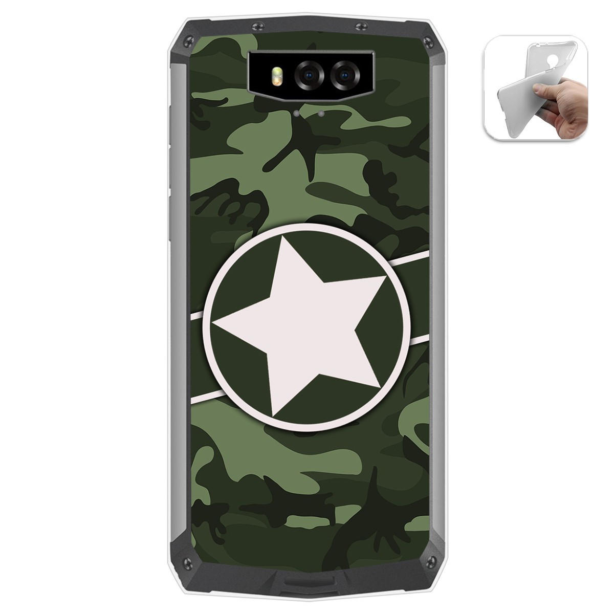 Funda Gel Tpu para Blackview BV9100 diseño Camuflaje 01 Dibujos