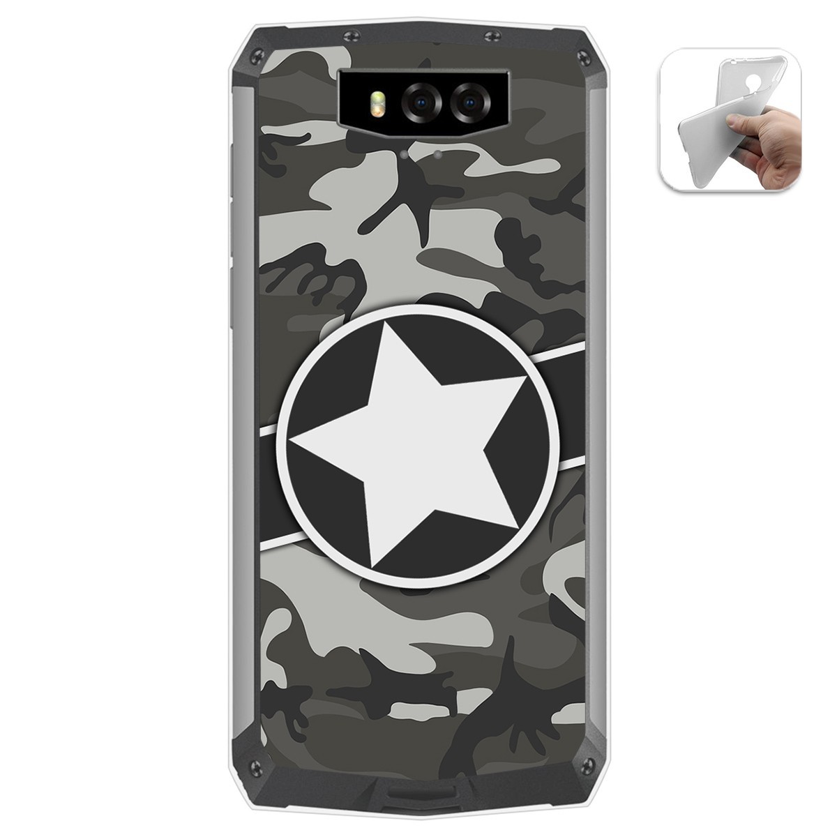 Funda Gel Tpu para Blackview BV9100 diseño Camuflaje 02 Dibujos