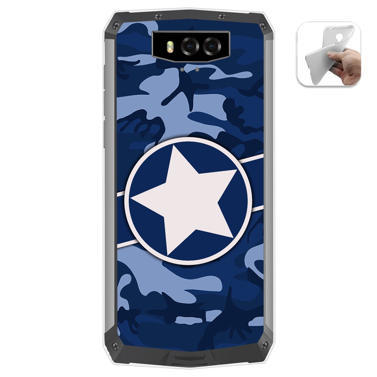Funda Gel Tpu para Blackview BV9100 diseño Camuflaje 03 Dibujos