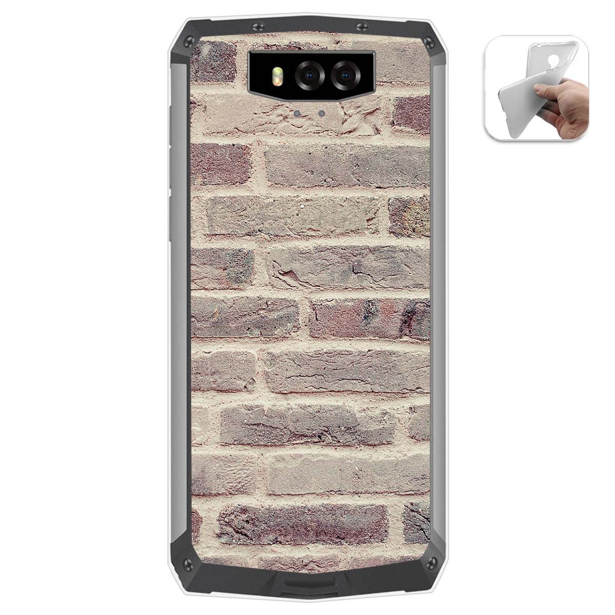 Funda Gel Tpu para Blackview BV9100 diseño Ladrillo 01 Dibujos