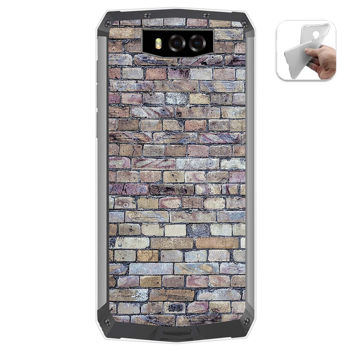 Funda Gel Tpu para Blackview BV9100 diseño Ladrillo 02 Dibujos