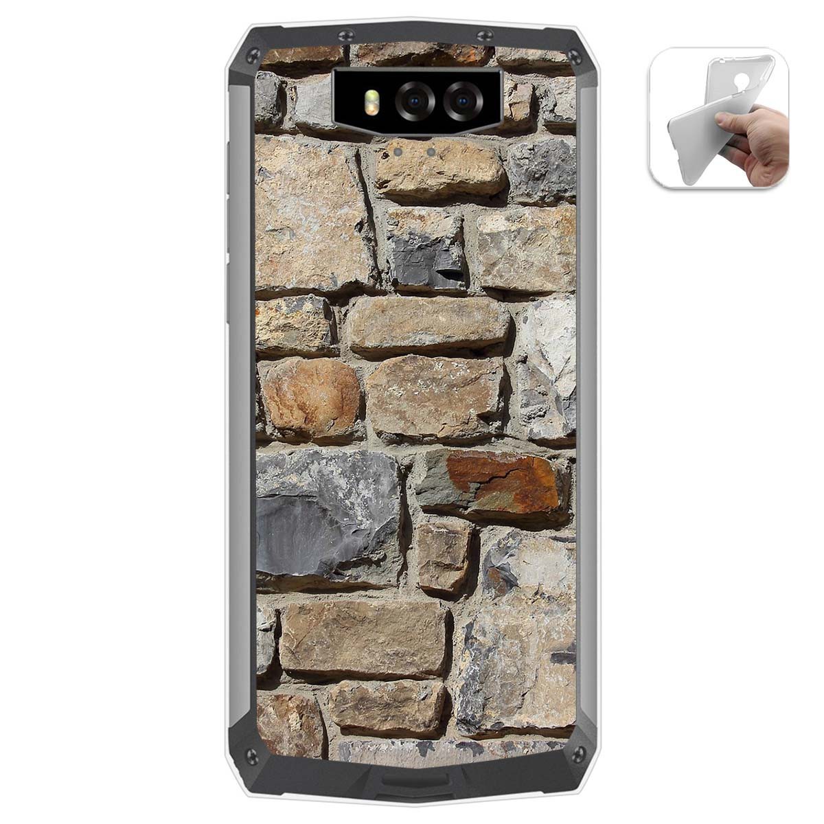 Funda Gel Tpu para Blackview BV9100 diseño Ladrillo 03 Dibujos