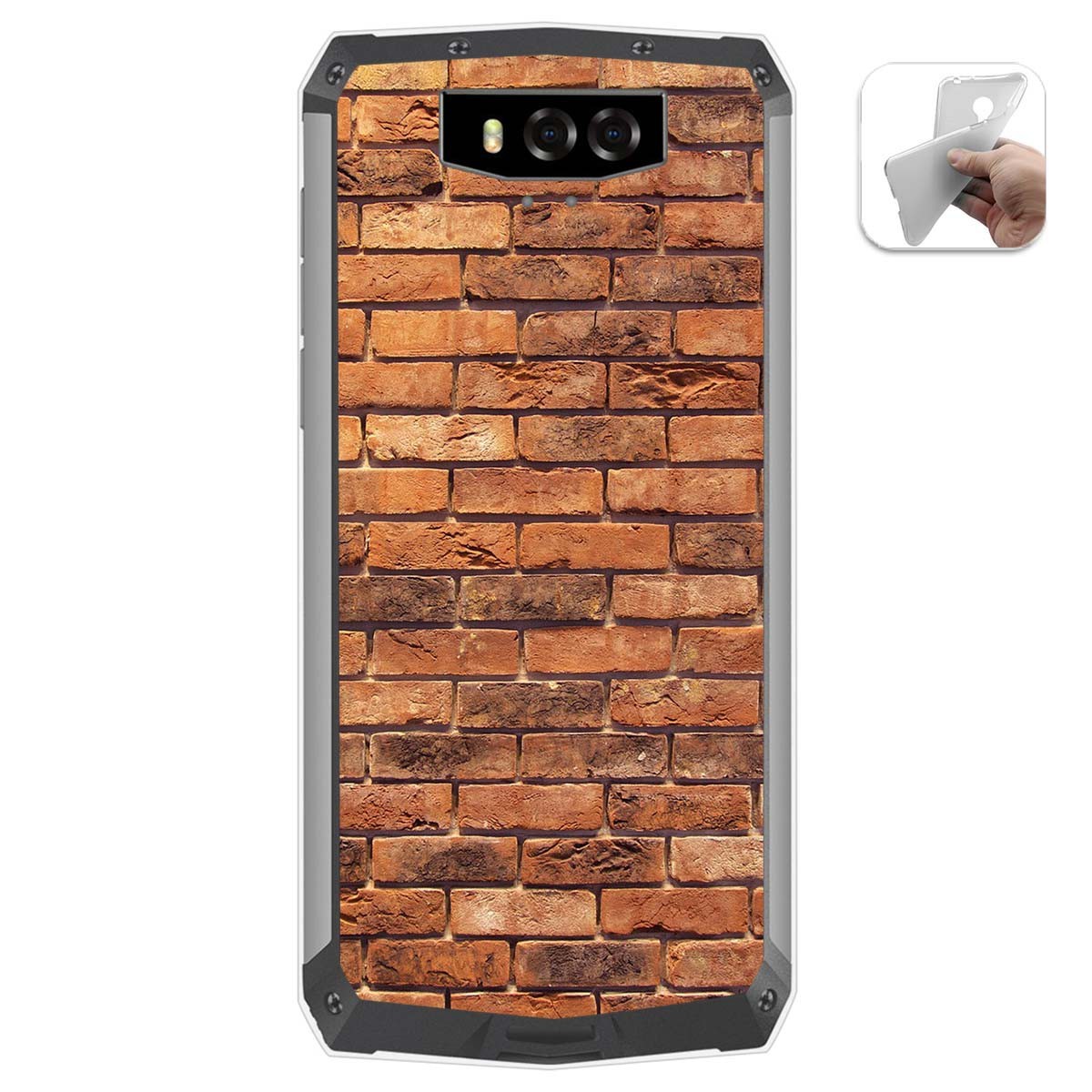 Funda Gel Tpu para Blackview BV9100 diseño Ladrillo 04 Dibujos