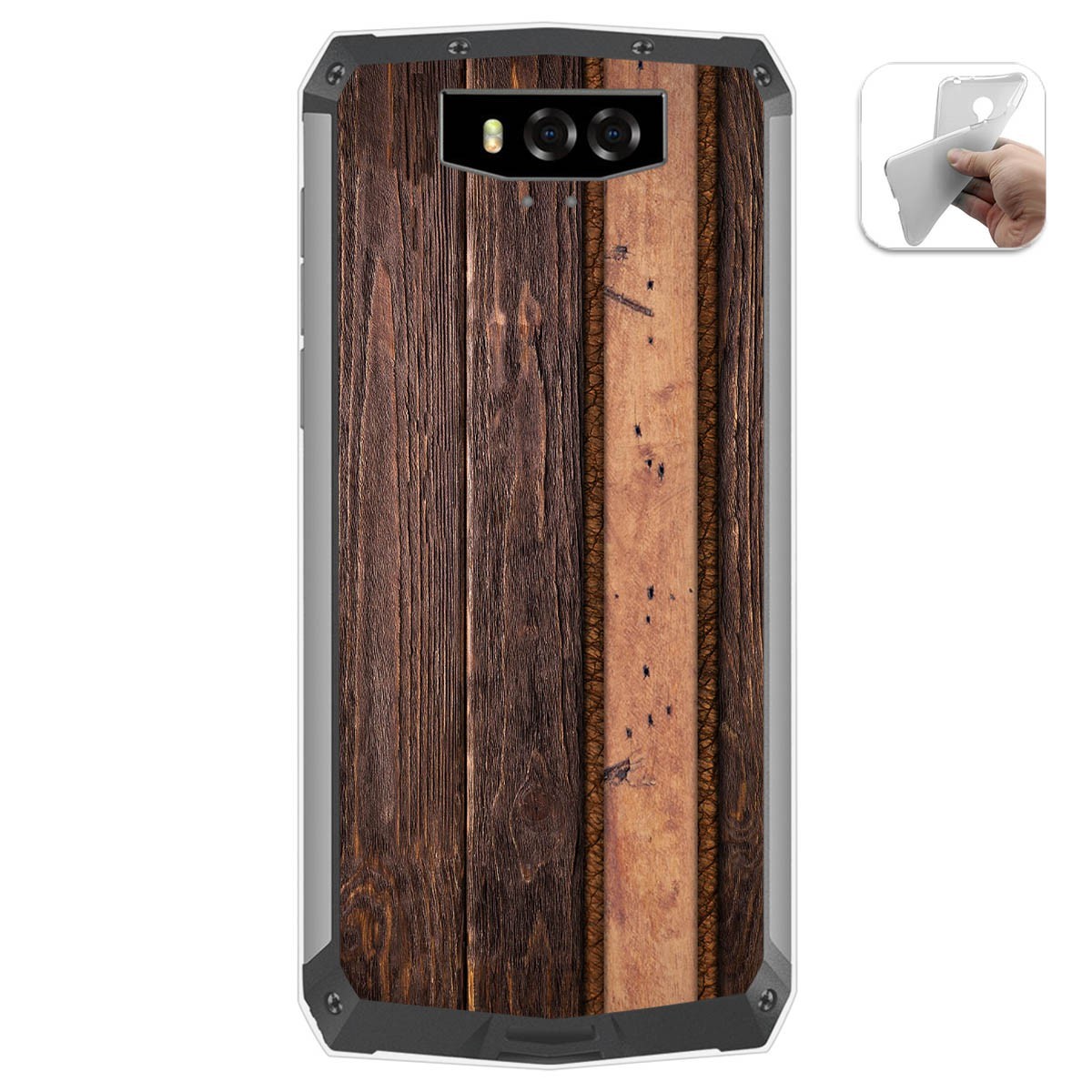Funda Gel Tpu para Blackview BV9100 diseño Madera 05 Dibujos