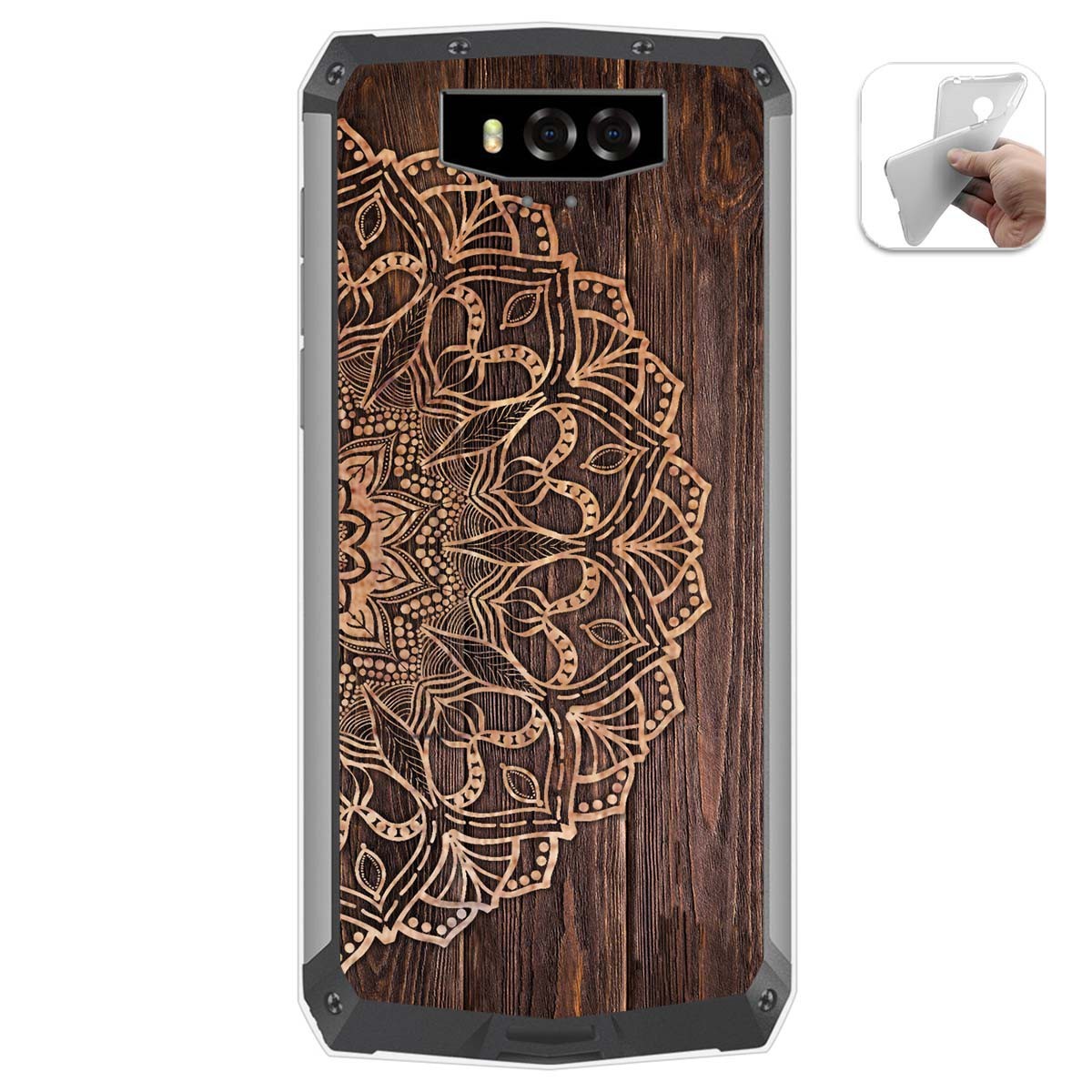 Funda Gel Tpu para Blackview BV9100 diseño Madera 06 Dibujos