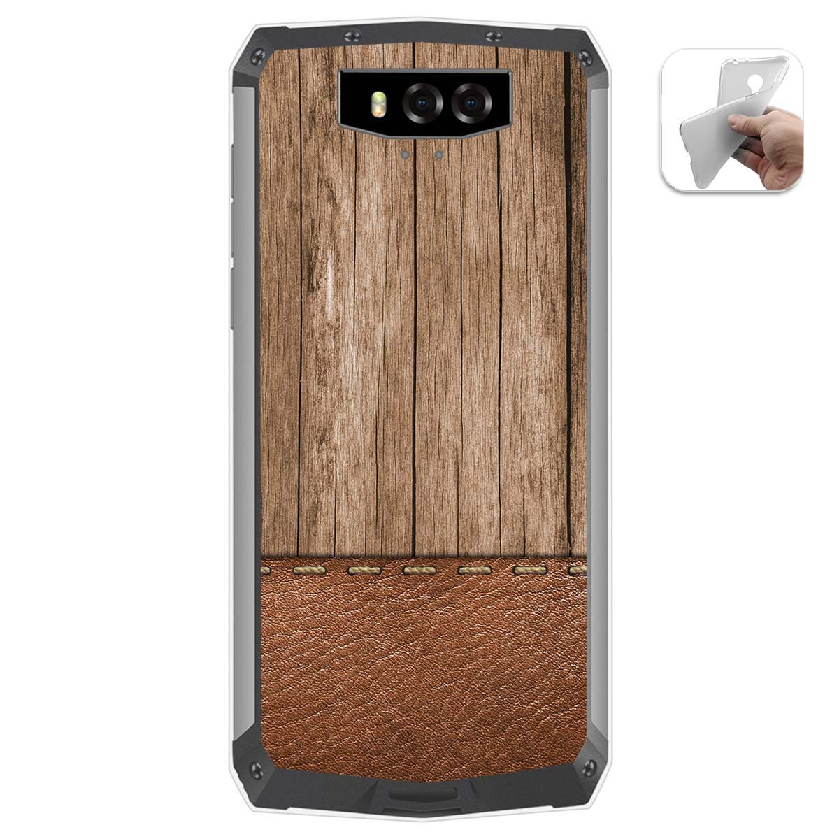 Funda Gel Tpu para Blackview BV9100 diseño Madera 09 Dibujos