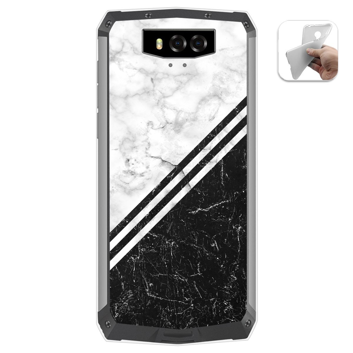 Funda Gel Tpu para Blackview BV9100 diseño Mármol 01 Dibujos