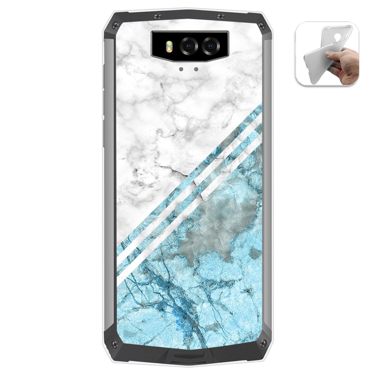 Funda Gel Tpu para Blackview BV9100 diseño Mármol 02 Dibujos