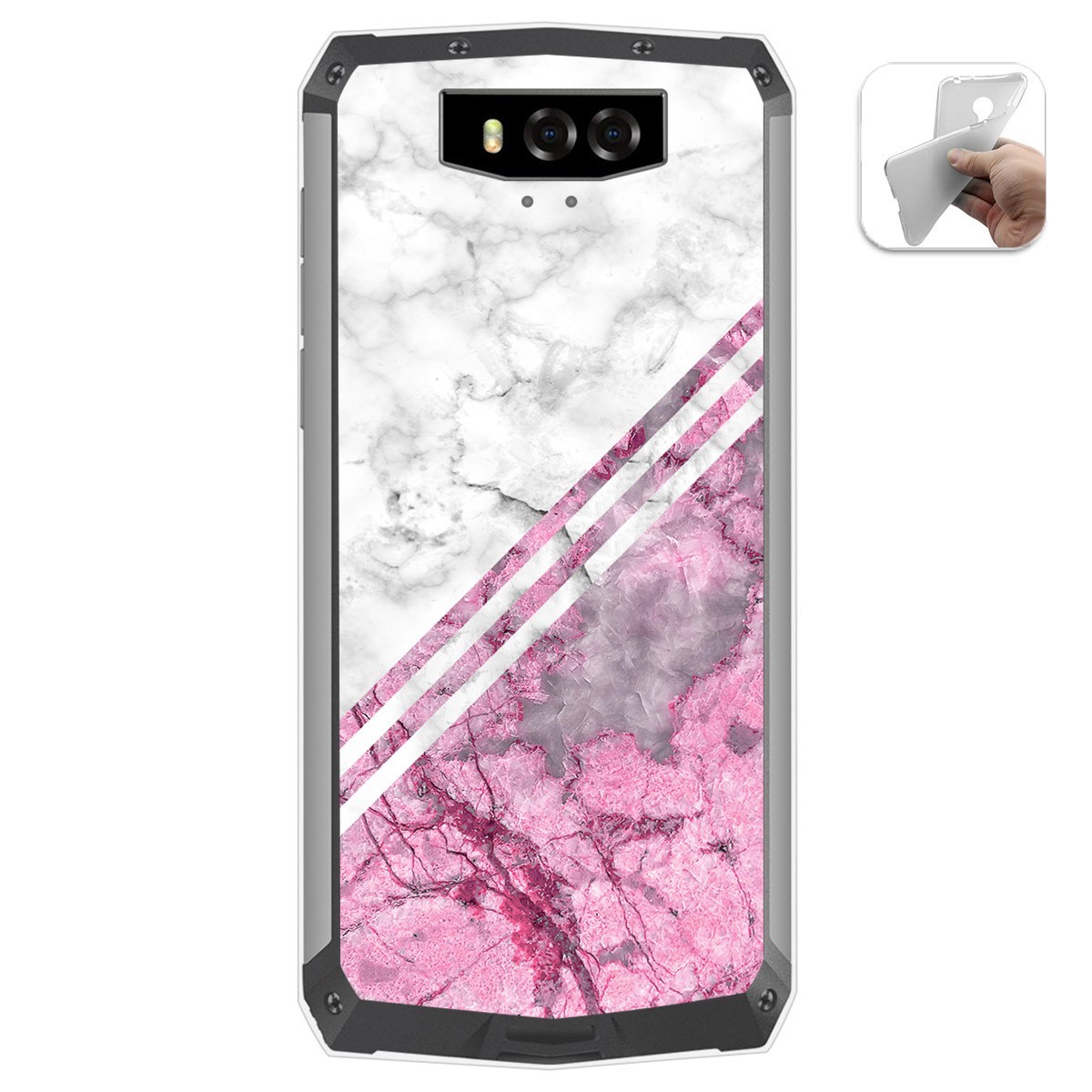 Funda Gel Tpu para Blackview BV9100 diseño Mármol 03 Dibujos