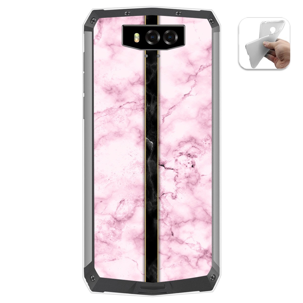 Funda Gel Tpu para Blackview BV9100 diseño Mármol 04 Dibujos