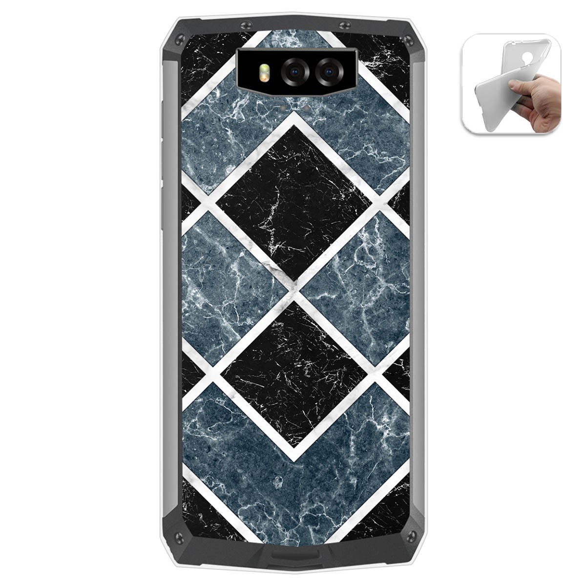 Funda Gel Tpu para Blackview BV9100 diseño Mármol 06 Dibujos