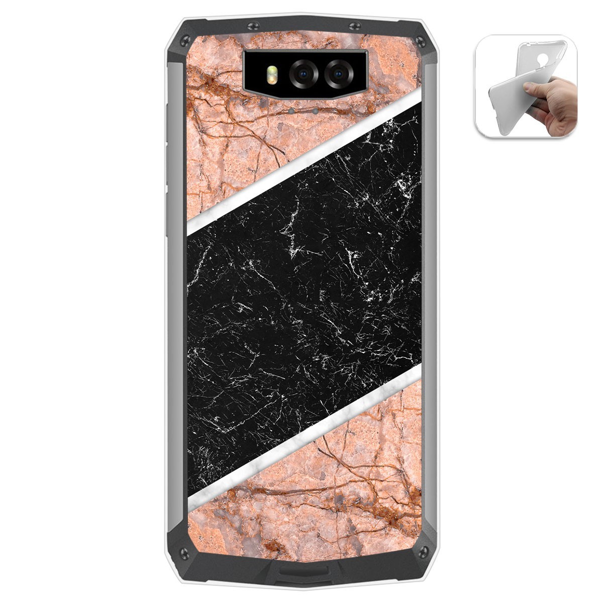Funda Gel Tpu para Blackview BV9100 diseño Mármol 07 Dibujos