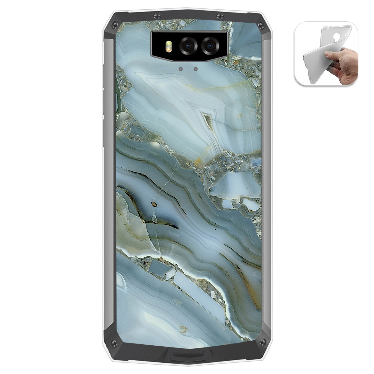 Funda Gel Tpu para Blackview BV9100 diseño Mármol 09 Dibujos