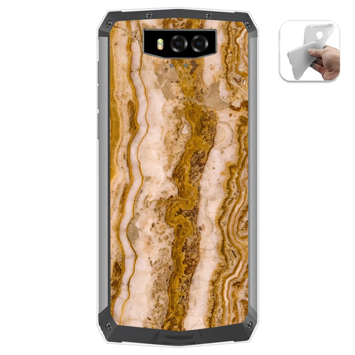 Funda Gel Tpu para Blackview BV9100 diseño Mármol 10 Dibujos