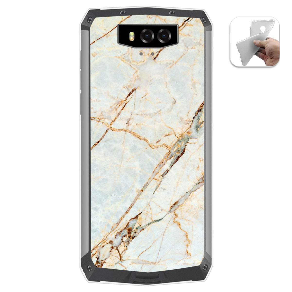 Funda Gel Tpu para Blackview BV9100 diseño Mármol 13 Dibujos