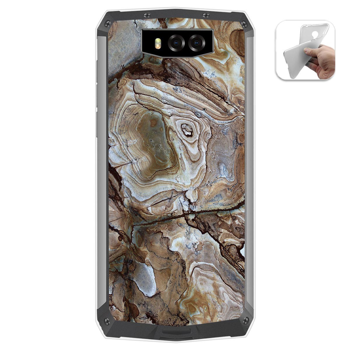 Funda Gel Tpu para Blackview BV9100 diseño Mármol 14 Dibujos