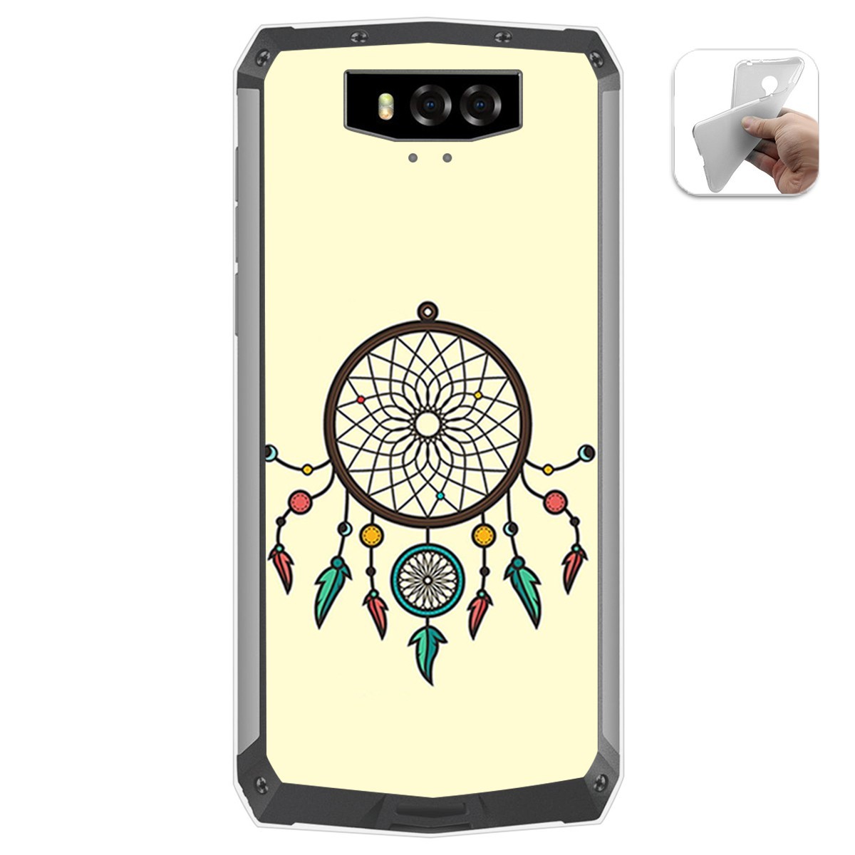 Funda Gel Tpu para Blackview BV9100 diseño Atrapasueños Dibujos
